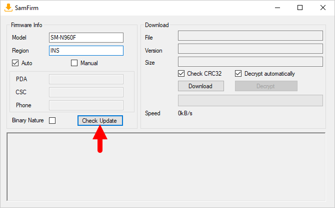 SamFirm Check Update