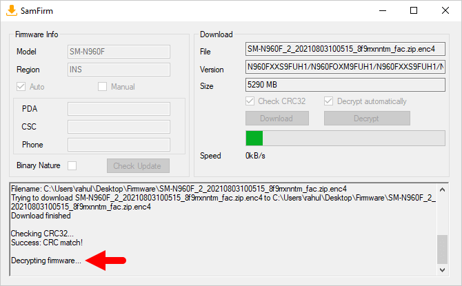 SamFirm Decrypting