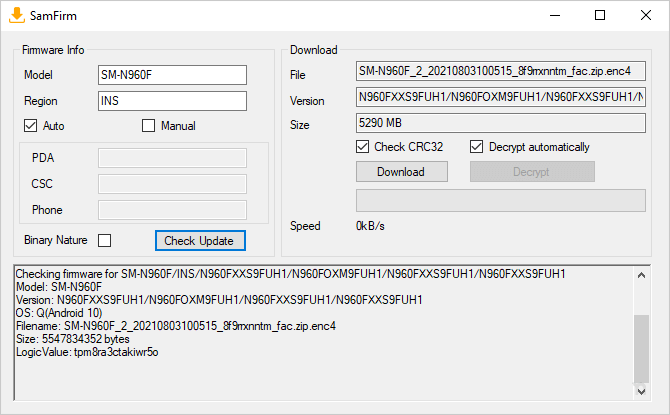 SamFirm File Detail