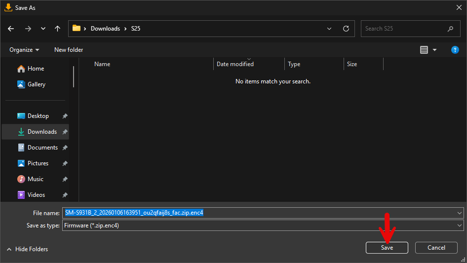SamFirm Tool Firmware Location